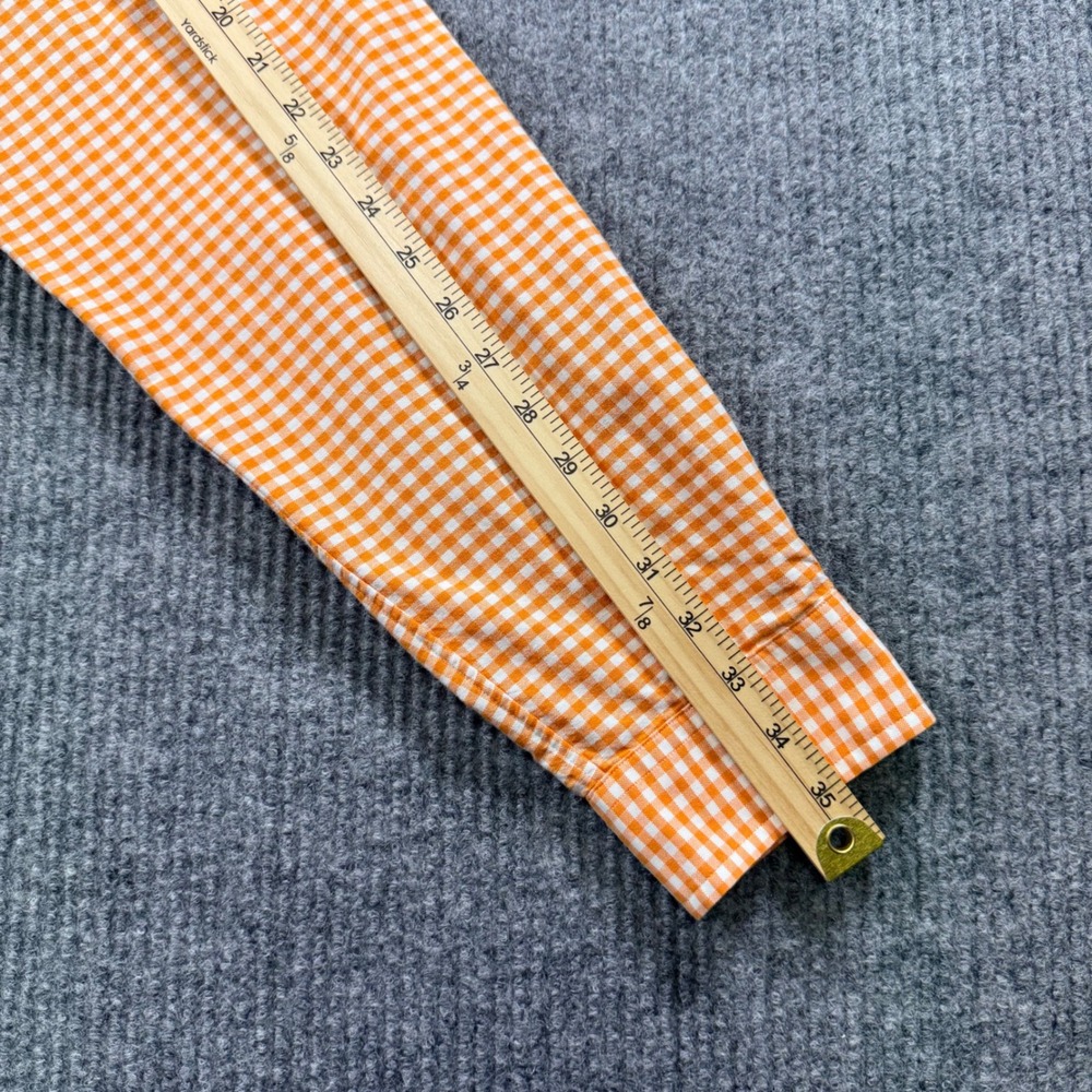 Ralph Lauren Mens XXL Classic Fit Orange Gingham Button Down Shirt Long Sleeve - Picture 7 of 9
